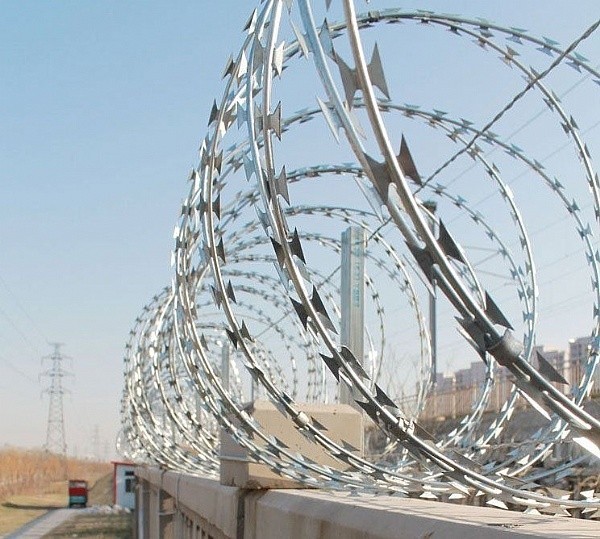 Électro Galvanized1.5mmx1.5mm Diamond Welded Razor Wire Mesh 3