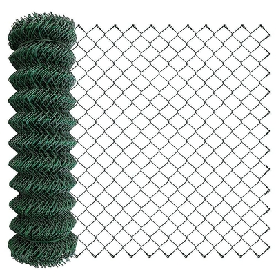 10 Gauge Chain Link Mesh Fencing 50*50mm 75*75mm Diamond Mesh Wire Fencing