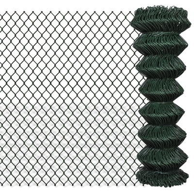 Hot Dip Galvanized Zinc Coated 6Ft 8Ft 15m Roll Cyclone Wire Diamond Mesh Farm Chain Link Fence