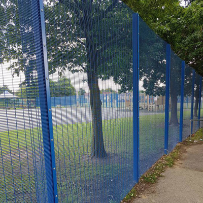 heavy gauge small hole welded wire mesh fence for Anti climb security fence 358 fence