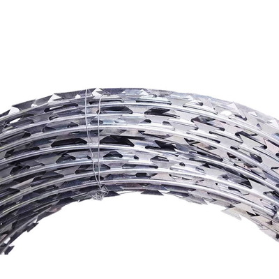 Electro Galvanized1.5mmx1.5mm Diamond Welded Razor Wire Mesh