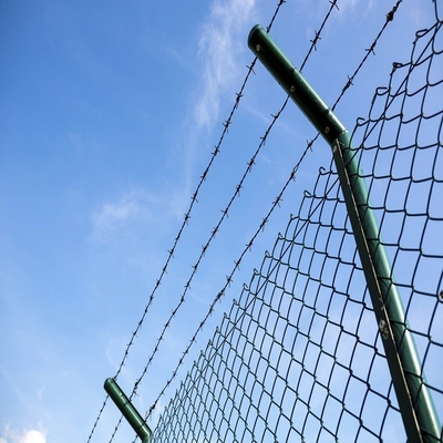 12 gauge Decorative Plastic powder  Coated Chain Link Fence With Post