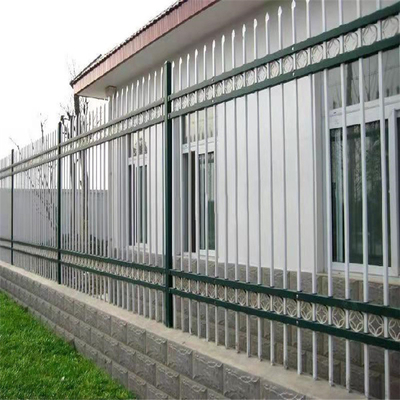 New Design Cheap Wrought Iron Fence Panel Steel Metal Picket Ornamental Fence