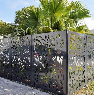 Decorative Laser Cut Metal Fencing Panels Outdoor Privacy Screen