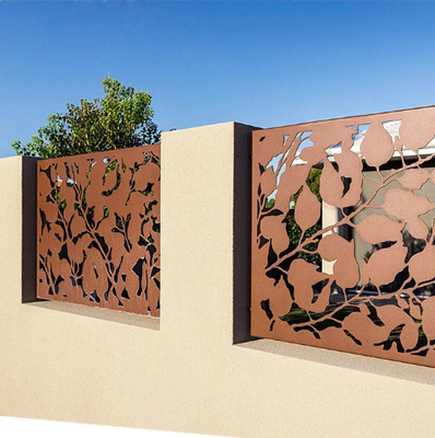 Decorative Laser Cut Metal Fencing Panels Outdoor Privacy Screen