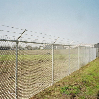 Factory supply diamond wire game fence galvanized 8 foot chain link fence for sale