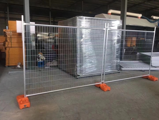 Secure Reusable Plastic Feet Movable Temporary Fence For Construction Sites