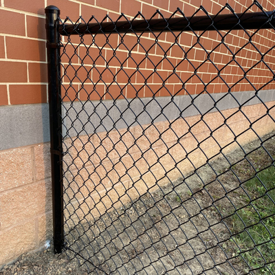10 Gauge Chain Link Mesh Fencing 50*50mm 75*75mm Diamond Mesh Wire Fencing
