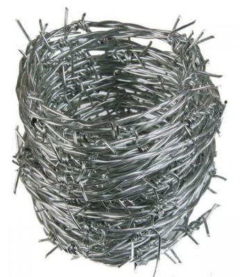 16G galvanized wire barbed fencing 100m, 250m 500m 1.6mm barbed wire fence price per roll