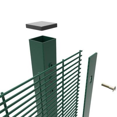 heavy gauge small hole welded wire mesh fence for Anti climb security fence 358 fence