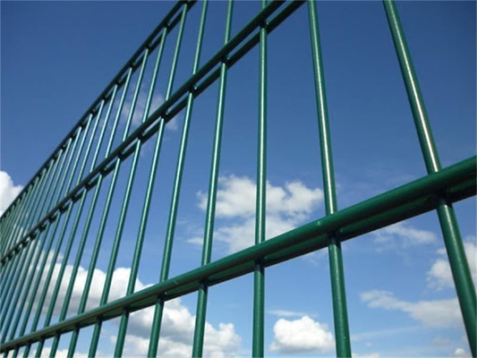 Square Galvanized Welded Wire Mesh Double  wire  Fencing Width 0.9-2.5m  pvc coated wire mesh fence