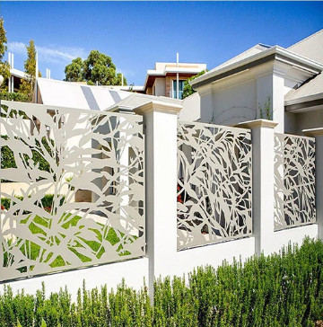 Decorative Laser Cut Metal Fencing Panels Outdoor Privacy Screen