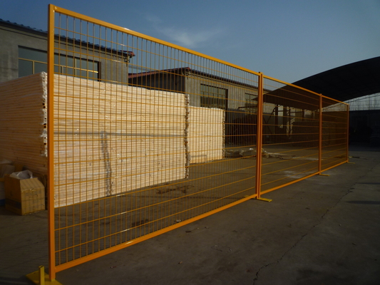 Secure Reusable Plastic Feet Movable Temporary Fence For Construction Sites