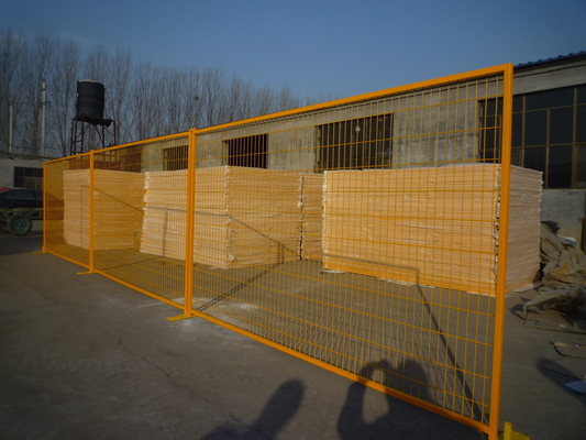 Secure Reusable Plastic Feet Movable Temporary Fence For Construction Sites