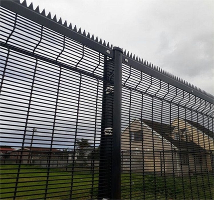 1.8*2.4m High Security Anti climb 358 iron 358 garden mesh fence anti theft security Fence Powder Coated Clear View Fenc